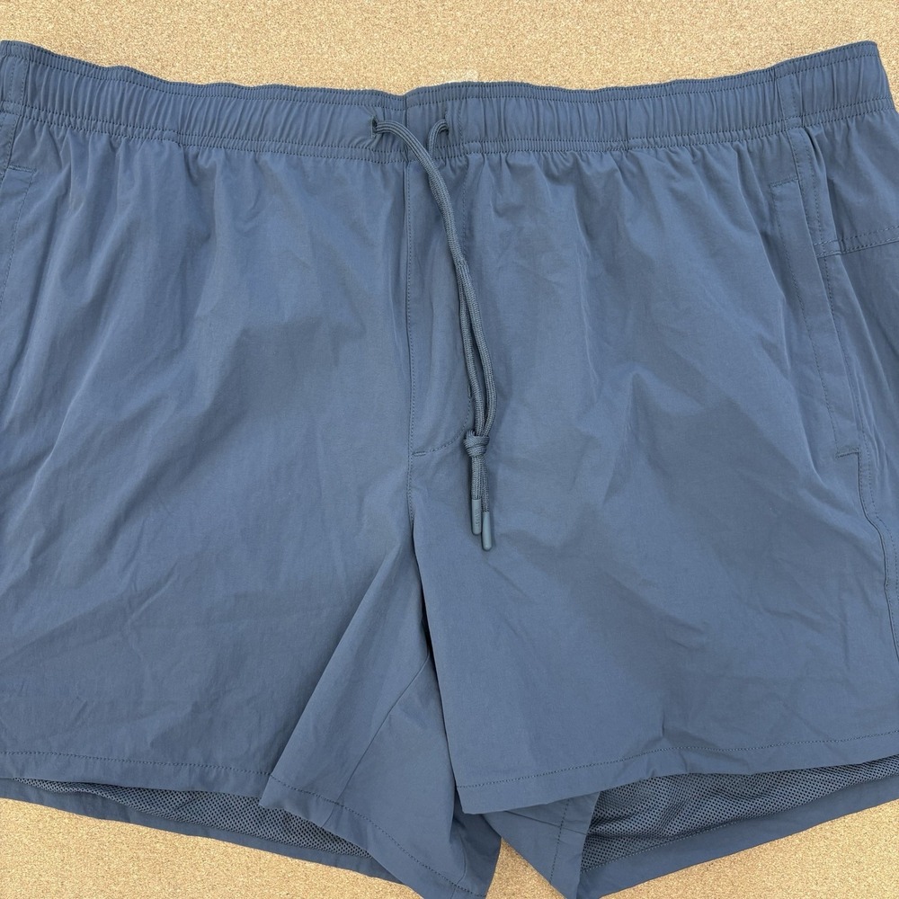 VRST Mens Woven Nylon 5" Inseam Shorts Graphic Charcoal 2XL MAX100415 NWT